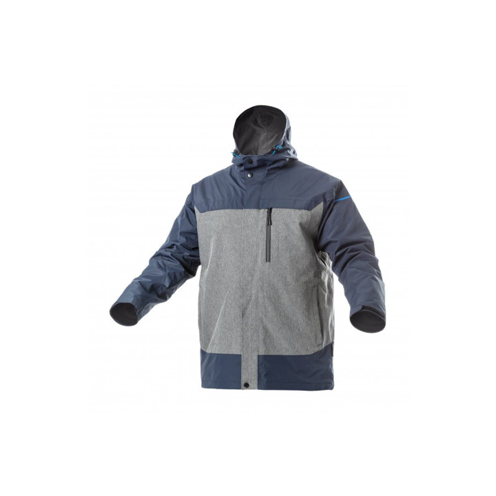 HT5K248- XL Bunda do dažďa/námornícka modro-šedá/