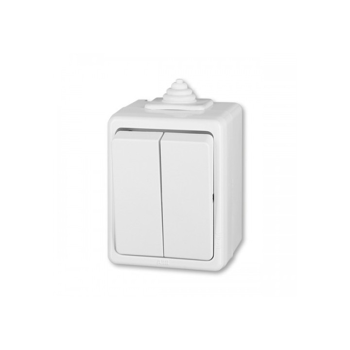 ABB 3553- 05929  Vypínač č.5 biela IP44