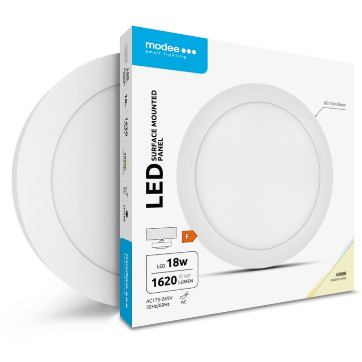 ML-LPR4000K18WA2N kruh-nad.18W 4000K 1620 lm LED