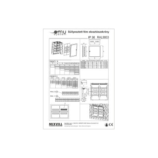 POD 144M FES144RBF IP30 RAL9003 biela