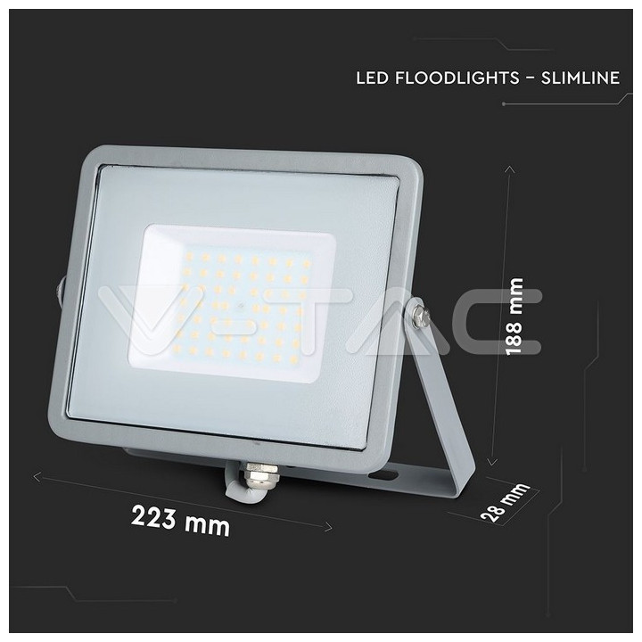 SKU21464 ref. 50W šedá  4000K IP65