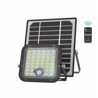 SOL-LRE-10W reflektor +pohyb. senz. LED 10W 1500lm 4000K čierna