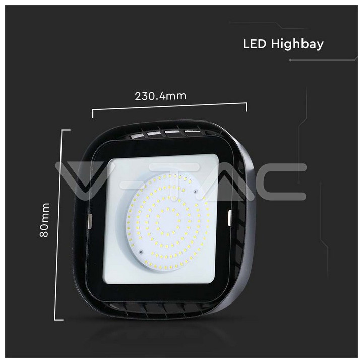 SKU10035 UFO 100W 4000K 8700lm čierne