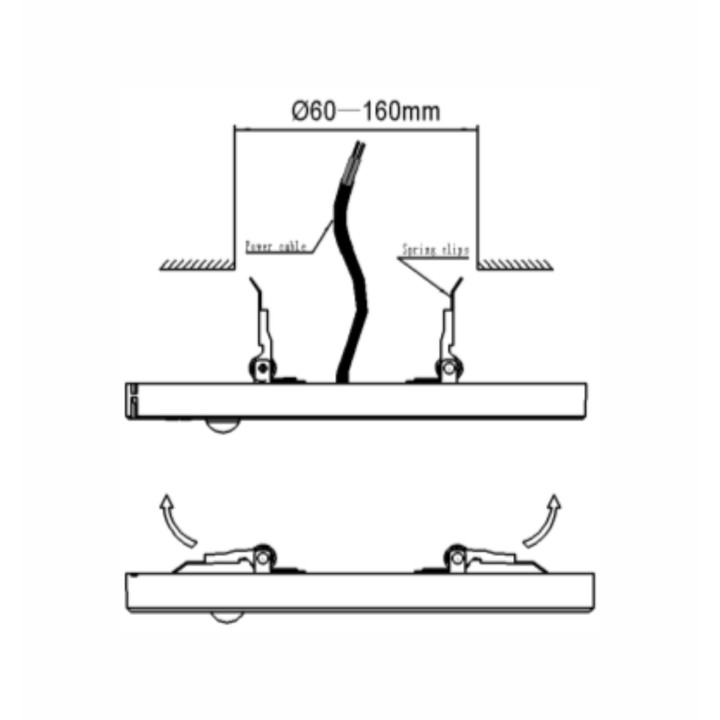 SCL78 strop. svietidlo senz. pohybu LED