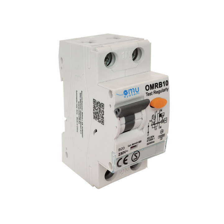 OMRB10 20A/B chránič+istič 0,03A 2pol. A typ 10kA