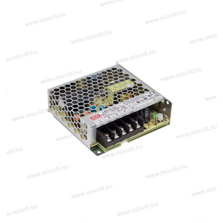 Mean Well LRS 75-12  LED trafo kov. preved. IP20