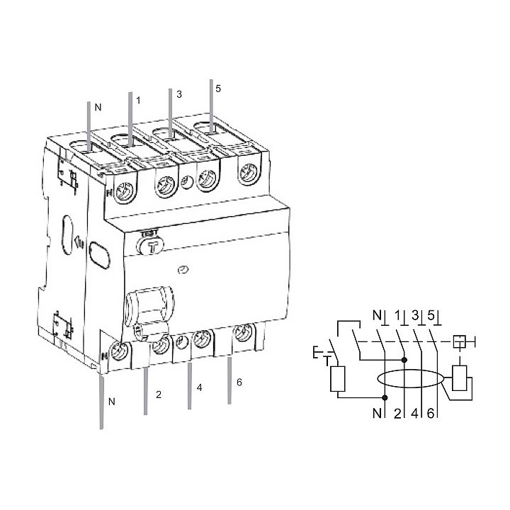 CHRAN Ex9L-N 4p 40A 6kA Typ A 108362