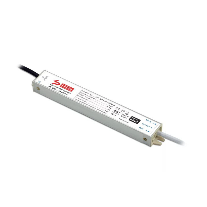 Nap.zdroj ALU LD-60-12 60W,12V,5A IP67