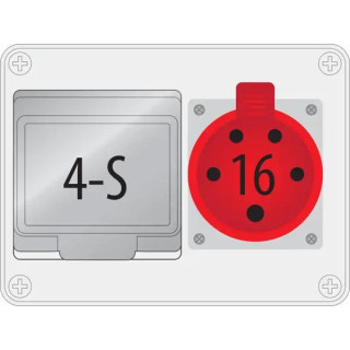 B.18.190-1 R-BOX 190, 16/5, 4S IP44