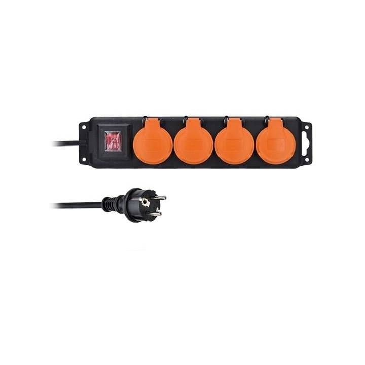 PP333 Predlž. 5m 4zás IP44