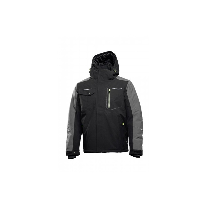 HT5K923- XL Zateplená bunda s kapucňou, čierna