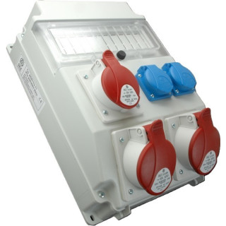 ROZV. ROS 11/x-11 1x16A/5P, 2x32A/5P,2x250V 11mod IP54 SEZ DK