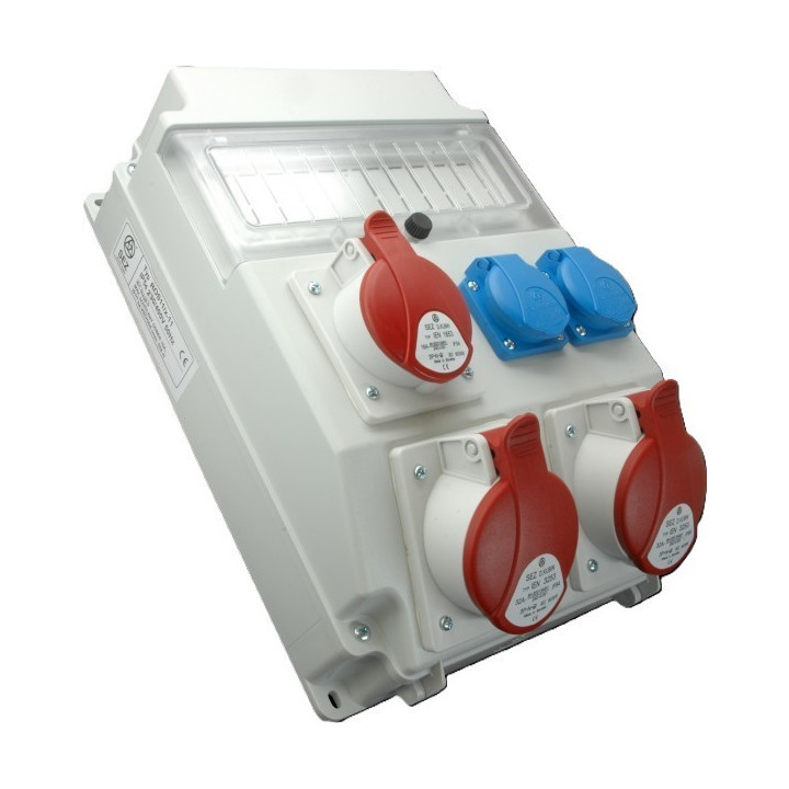 ROZV. ROS 11/x-11 1x16A/5P, 2x32A/5P,2x250V 11mod IP54 SEZ DK