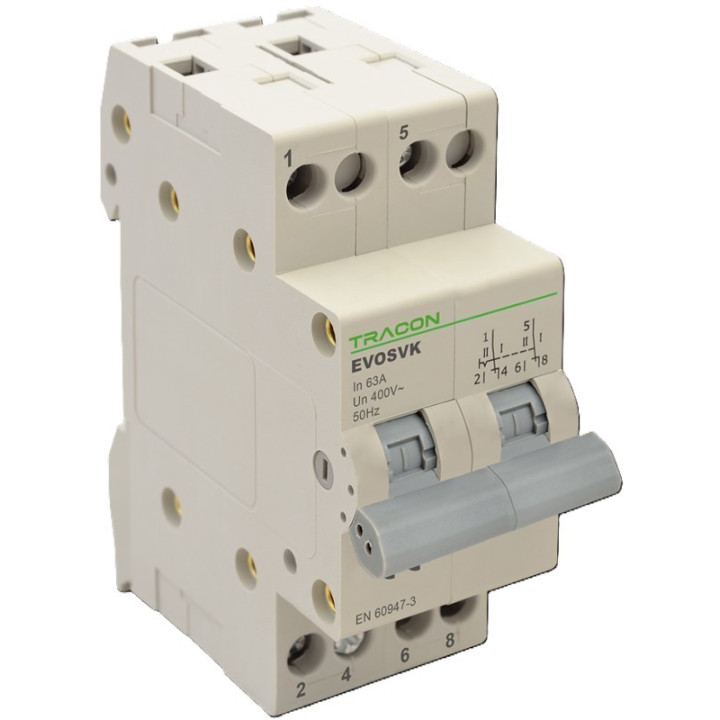 Tracon SVK2-63 Modul.prepínač 2P 63A