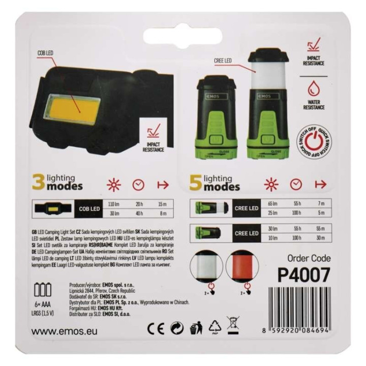 P4007 SET čelovka+MINI