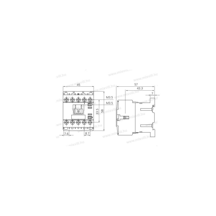 PMC-16M mini stykač 230V