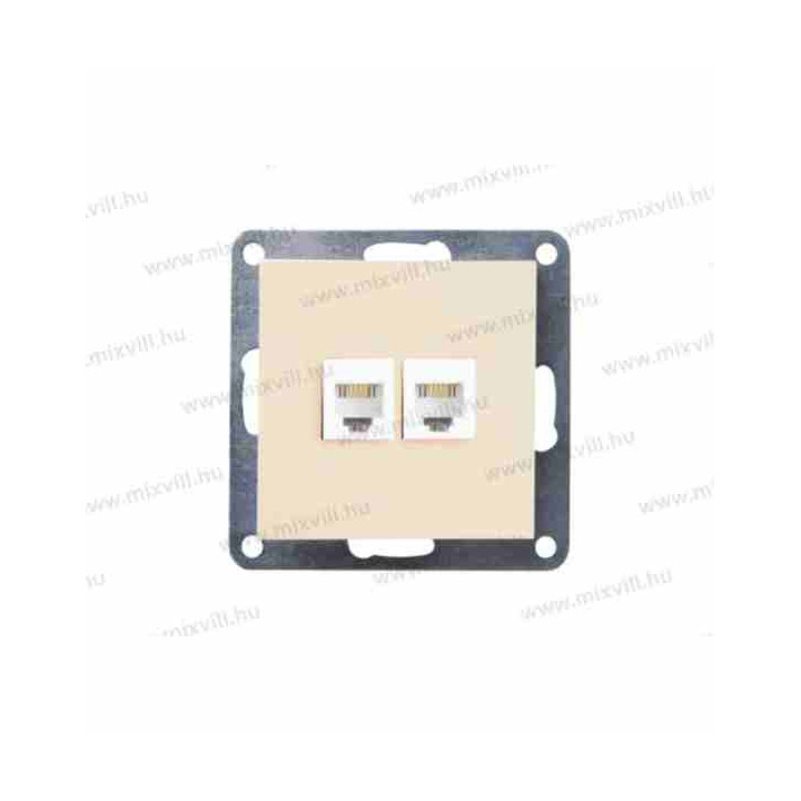 NeoCross CAT 6e 2xRJ45 Bež IP20