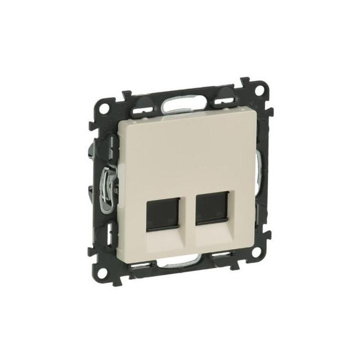 Val 753241 Zás.dát.2xRJ45 kat.5e UTP Bež Valena life