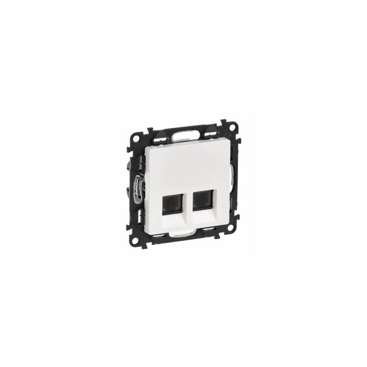 Val 753147 Zás.dát.2xRJ45 kat.6 STP biela Valena life