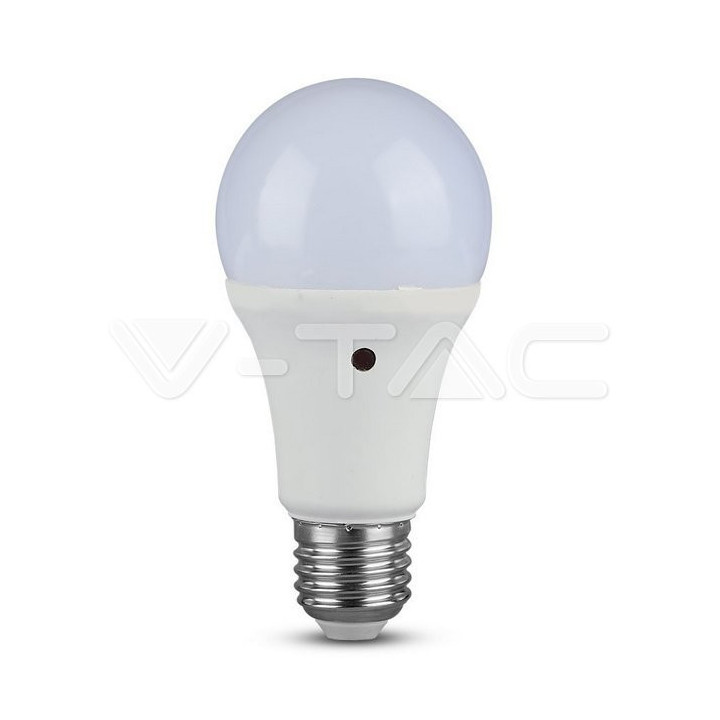SKU4460 9W LED žiarovka +senzor  E27,4500K, A60, 806lm