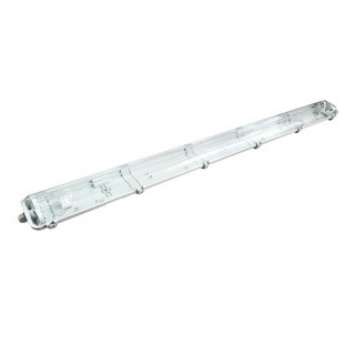 SKU6387 2x120cm 2x18W IP65  4000K s LED trubic.