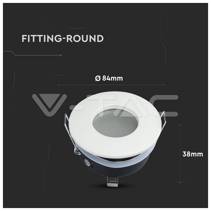 SKU3613 bodové svietidlo GU10, 75mm, biela