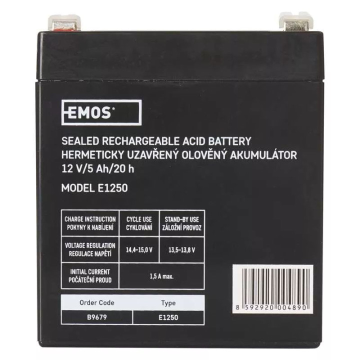 B9679 AKU 12V 5AH 6,3mm