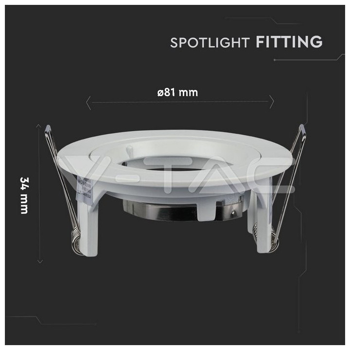 SKU3642 zapustené svietidlo 73mm