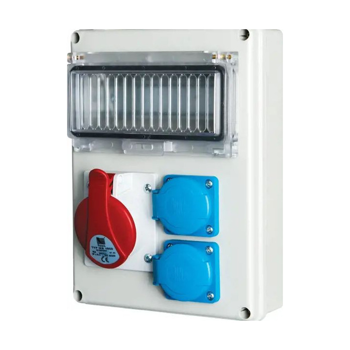 B.SLIM-8S-3BR    R-BOX SLIM 1x16/5, 2x250V