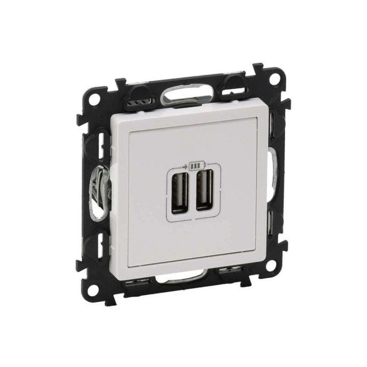 Val 753112 USB zásuvka biela Valena life