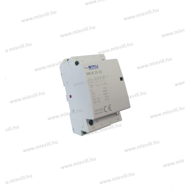 NM-IS24V 25-22 24V-AC 25A-2P-2NO-2NC modulárny stykač