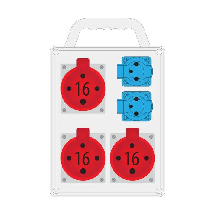 B.SLIM-4 R-BOX 3x16/5, 2x250V