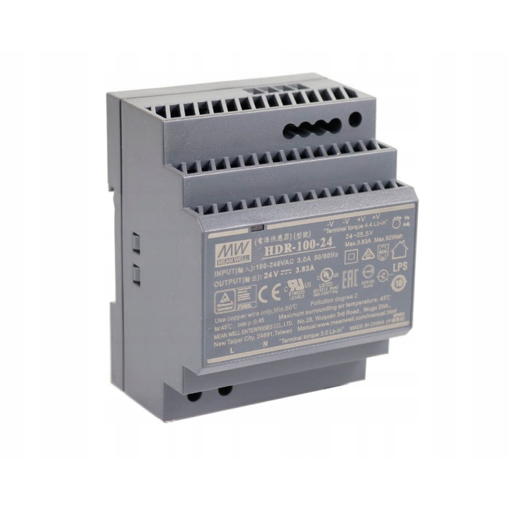 HDR 100-12VDC trafo Mean Well