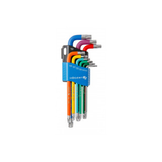 HT1W817 - Sada kľúčov TORX , dlhé, farebné,
