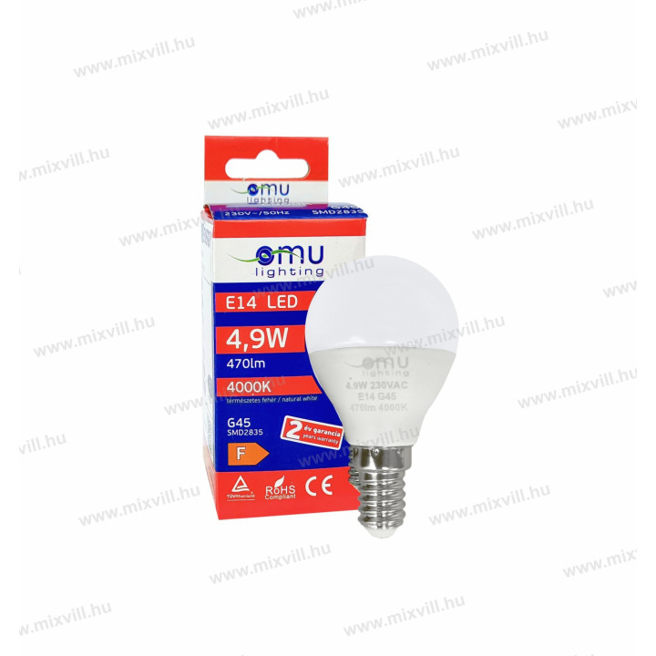 LB LED E14 ilum. G45 4,9W 470lm 4000K  LBE14G454.94704000