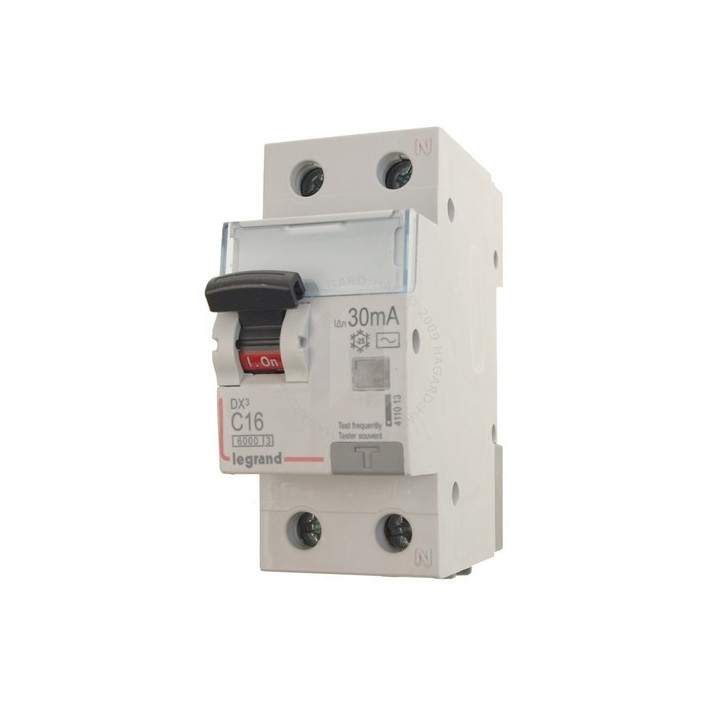 legrand CHRAN 1P+N C16 6000A 30MA AC 411013