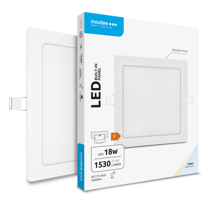 ML-LPSB6000K18WA štvr-zap.18W 6000K 1530 lm LED