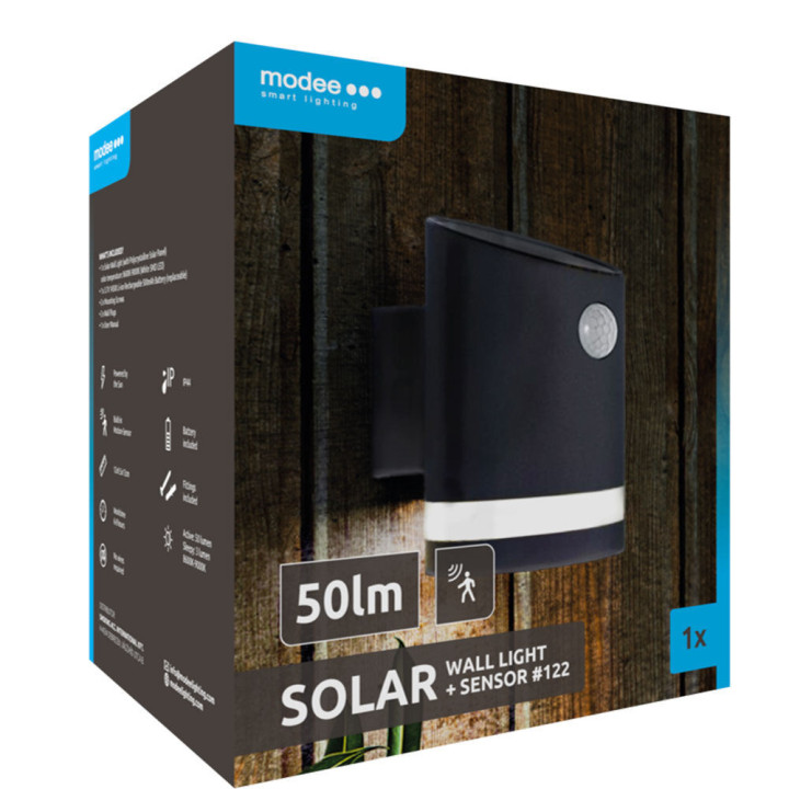ML-WS122 - LED 50lm + senzor sol. nást. svietidlo