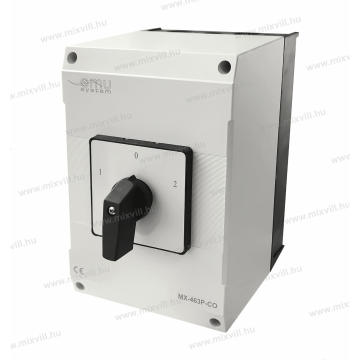 MX 463P-CO 1-0-2 4X63A IP65 4 polový  prep.sietí v pl. krabici