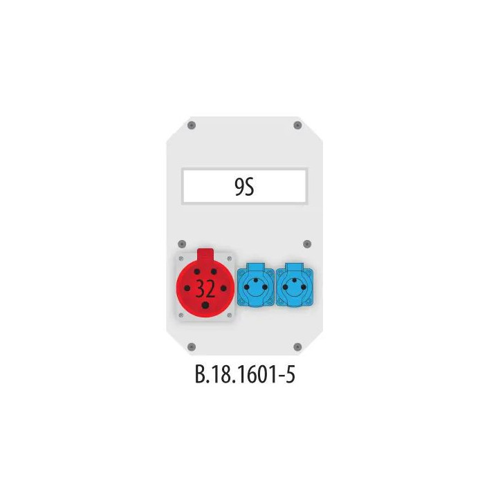 B.18.1601-5 Rozv. 32/5, 2x250V IP65 9S